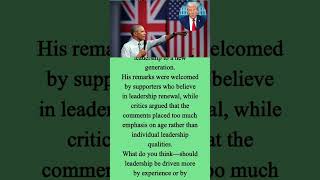 Obama: “Older Men Clinging to Power Are Behind Many of the World’s Problems