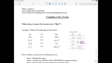 Unit 1 Day 3 Notes Video