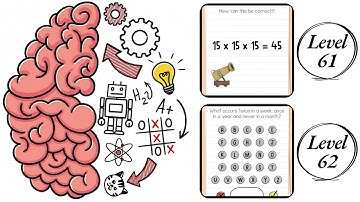 Brain Test : Level 61 , 62 – How to Solve? (Walkthrough)