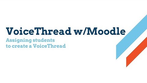 Assigning students to create a VoiceThread