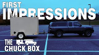 5x8 Cargo Trailer to Camper Conversion  First Impressions