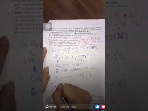 Video Điện phân dung dịch X chứa 3a mol Cu(NO3)2 và a mol KCl - youtube