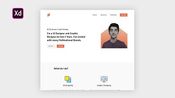 Amazing [Portfolio] Website Design in Adobe Xd | Speed Art