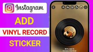 How To Add Vinyl Record Sticker To Instagram Story (2024) screenshot 4
