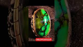 batu pirus hubei gradasi hijau ikat perak kombinasi swasa