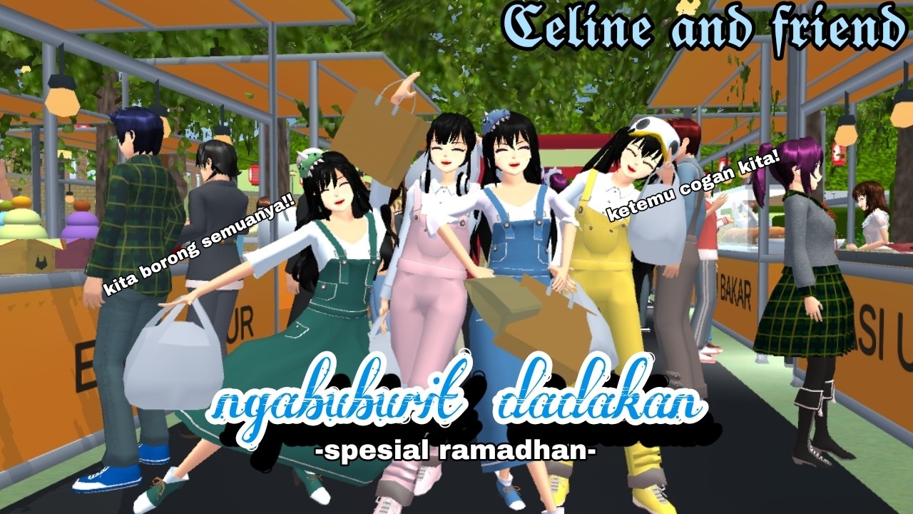 NGABUBURIT DADAKAN || CELINE AND FRIEND || DRAMA SAKURA SCHOOL SIMULATOR