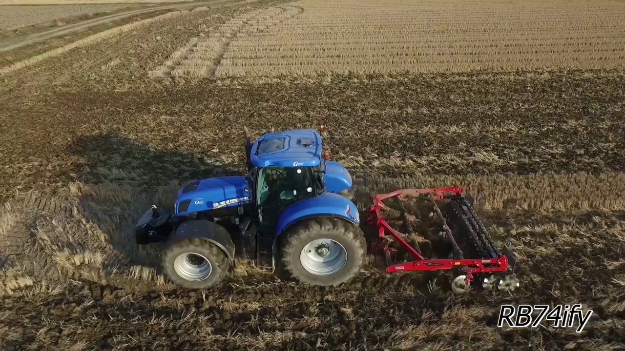 Tillage in Rice Fields - NEW HOLLAND T7.270 AutoCommand & TULIP Multivator 300 - 2
