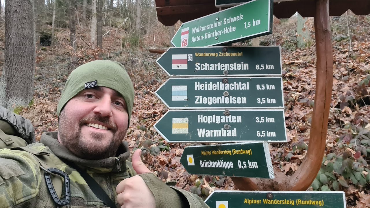 Der Zschopautalweg ( 130,5 Km ) - Tag 2 - Wintertour - Von Wiesa nach Witzschdorf
