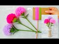 It&#39;s so Beautiful 💜🧶 Super Easy Flower Craft Ideas with Wool - DIY Amazing Yarn Flowers