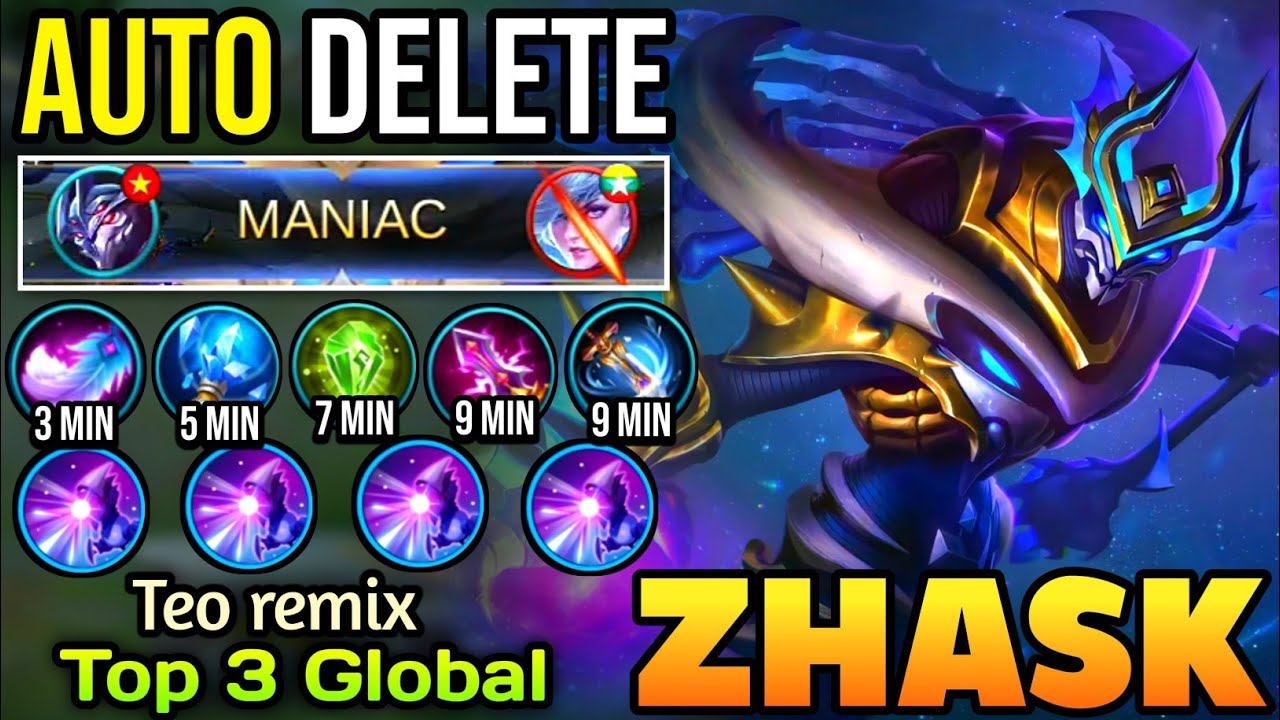 ZHASK MANIAC! AUTO DELETE ENEMIES [ ZHASK BEST BUILD 2020 ] Top 3