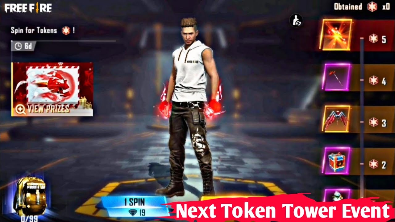 Next Token Tower Event Free Fire | Winter Tower | Frozen Flame Punch