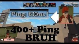 I HATE playing with 400 PING ON ARSENAL-ROBLOX