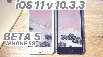 iOS 11 BETA 5 vs. iOS 10.3.3 - SPEED TEST + Benchmark! Which Is FASTER? (iPHONE 5S) #iOS11