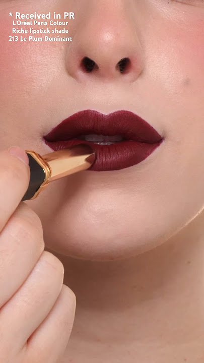 Bold Burgundy Lipstick Lipswatch #lipswatch #lipswatch