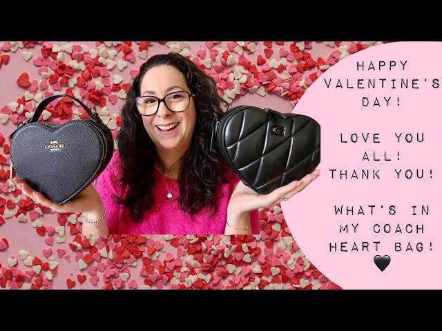 Happy Valentine's Day! 💞 | What's in my Coach Heart Bag? #coach