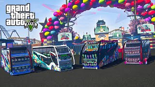 พานักเรียน เที่ยวสวนสนุก รถบัสเปิดเพลงโครตมัน GTA V 🚦 ชีวิตจริงสิงรถบัส screenshot 2