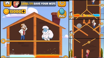 Home Pin Level 171 172 173 174 175 Walkthrough Save Your wife