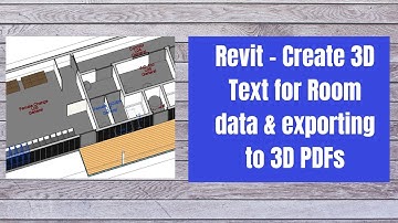Revit Create 3D Text for Room data & exporting to 3D PDFs