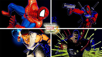 Ultimate Marvel vs Capcom 3 - All Hyper Combos / All Ultimate / All Characters