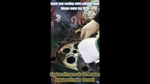instal new valve seat mwm gas engine tcg 2020v16 #overhoul #mwm #teknisiindonesia