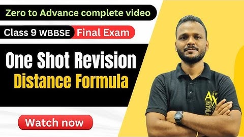 Distance formula| class 9 wbbse final exam | one shot revision | by raghubir bhaiya chapter 4