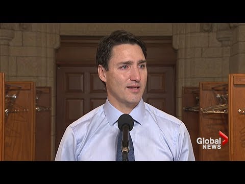 An emotional Justin Trudeau cries discussing the death of Gord Downie