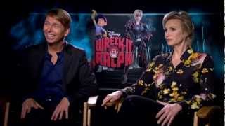 Jack Mcbrayer U0026 Jane Lynchs  Wreck It Ralph Interview  Celebscom