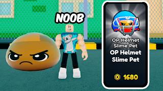 Download lagu Starting Over as a NOOB with OP Helmet Slime Pet in Roblox Strongman Simulator