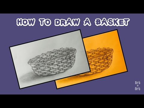 Video: How To Draw A Basket