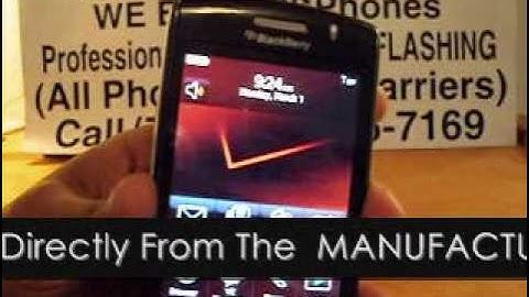 How To UNLOCK A Verizon BlackBerry Storm (2) 9550