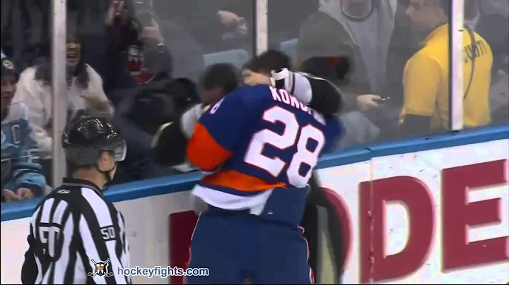 Craig Adams vs Zenon Konopka Dec 29, 2010