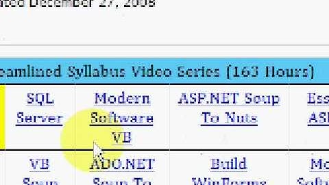 Visual Basic Soup To Nuts Video Tutorials -  17 Hours FREE