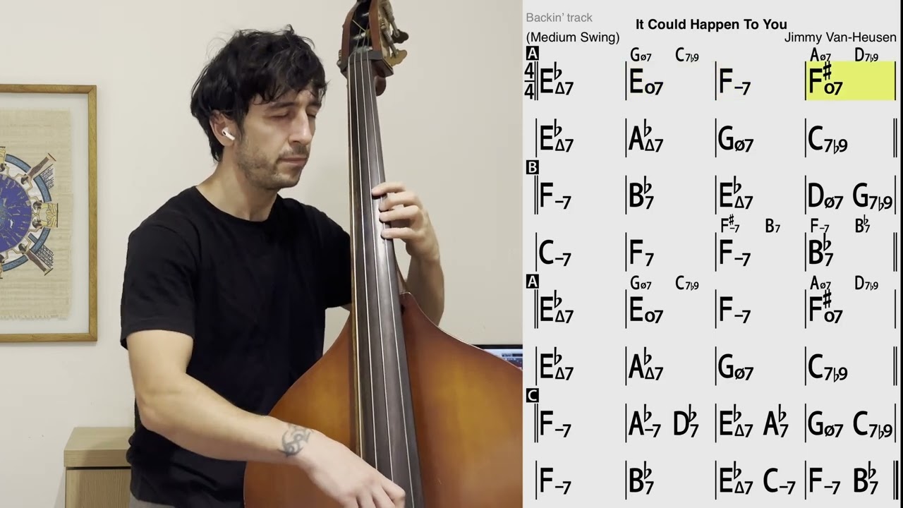 It Could Happen To You  – Double Bass Backing Track (No Accompaniment)