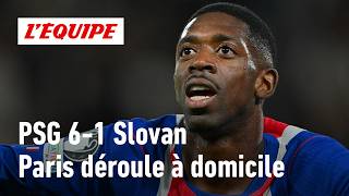 PSG 6-1 Slovan: Dembélé scores a huge victory, Ferran Torres scores a hat trick, Paris crushes Br...