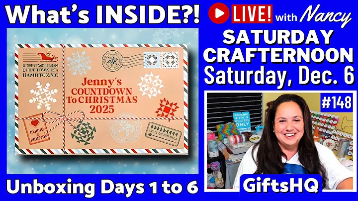 Unboxing Days 1–6: Jenny’s Christmas Box 2025 You Won’t Believe The Surprises! Saturday Crafternoon