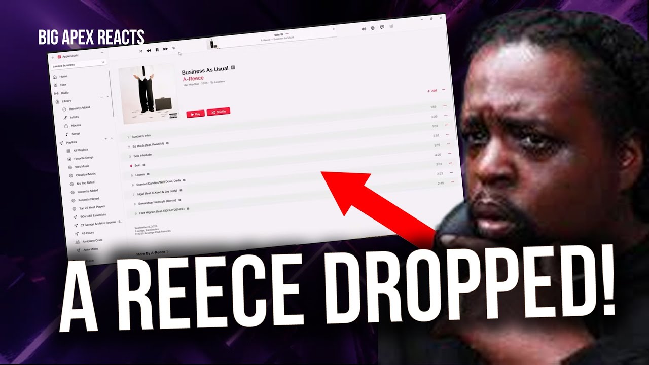 🔥 Прямая трансляция нового альбома A-Reece «Business As Usual» | Первое прослушивание через неско...