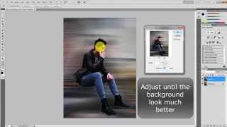 blur photoshop motion