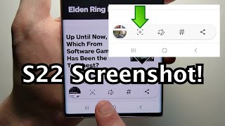 How to Screenshot on Samsung Galaxy S22 / S22+ / S22 Ultra 5G - 3 Ways + LONG Screenshot!