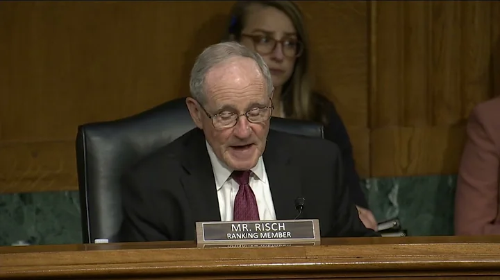 Risch Opening Statement at Hearing for Ambassador ...