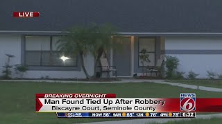 Man found bound after home invasion