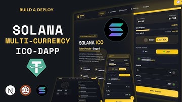 Create & Deploy a Solana Multi-Currency ICO DApp | Accept USDT & SOL Payments | Rust Anchor Next.js