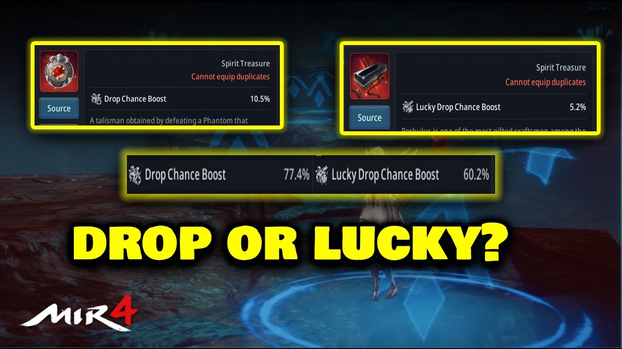 Drop Chance Boost or Lucky Drop Chance Boost? - MIR4 (Tagalog)