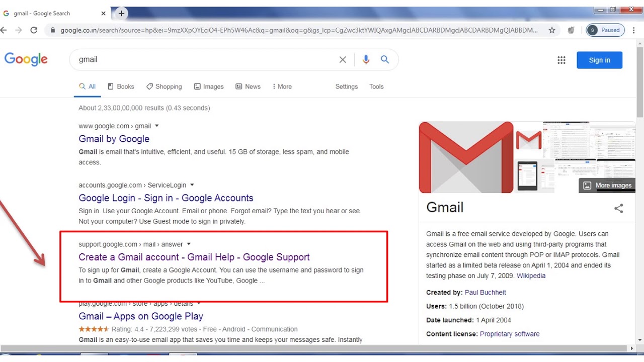 How to create gmail account - YouTube