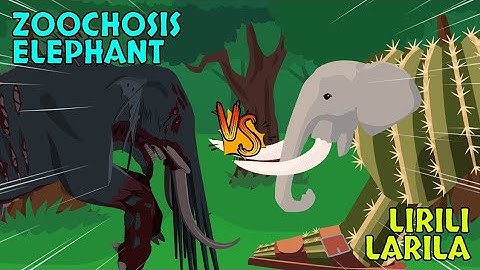 Zoochosis Elephant vs Lirili Larila | Zoochosis vs Brainrot | Monster Animation