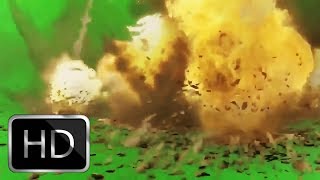 Hd Green Screen - Fantastic Explosion. Chroma Key. Aae
