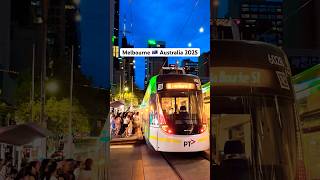 Melbourne Australia 2025, Bourke Street Mall Trams #walkthrough #beautifulcity #citylife