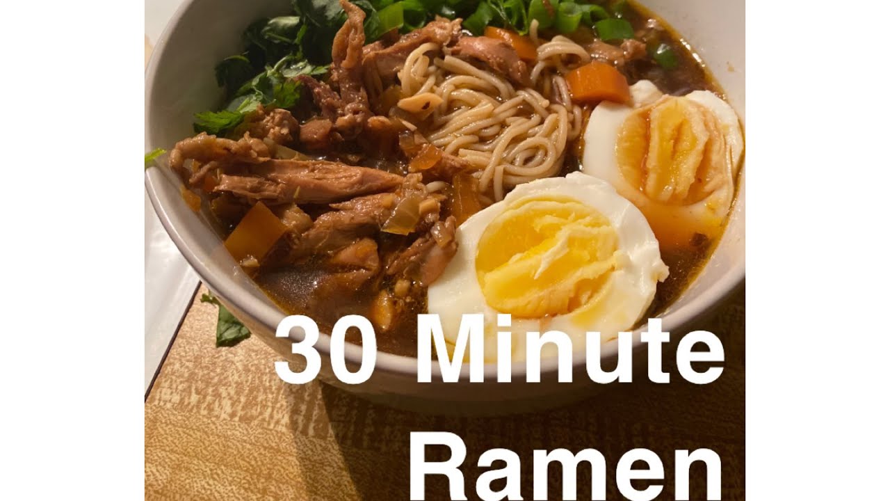 Quick & Easy 30 Minute Gluten Free Chicken Ramen