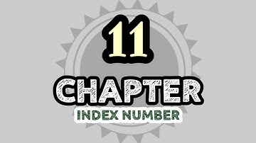 (1/4) CHAPTER 11: INDEX NUMBER | 11.1 & 11.2