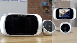 Caméra judas numérique à vision nocturne avec écran couleur Somikon [PEARLTV.FR]