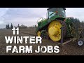 11 Winter Farm Jobs in 11(ish) Minutes